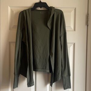 Nike Women's olive green cardigan